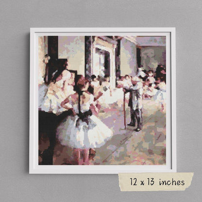 The Dance Class Cross Stitch Pattern by Edgar Degas