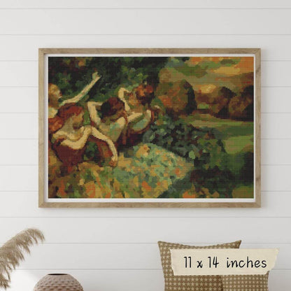 Four Dancers Cross Stitch Pattern
