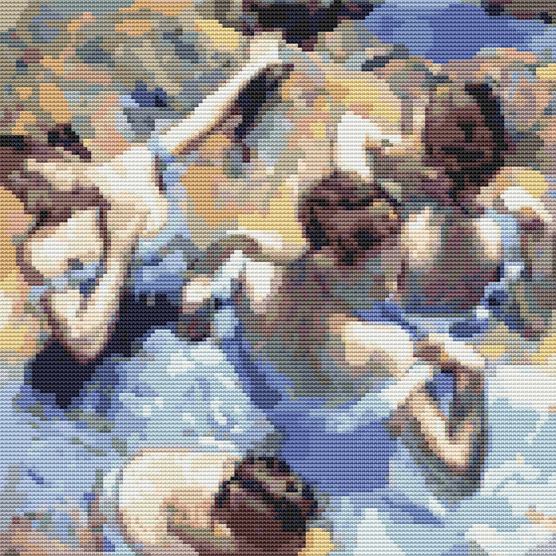 Blue Dancers Cross Stitch Kit | Edgar Degas