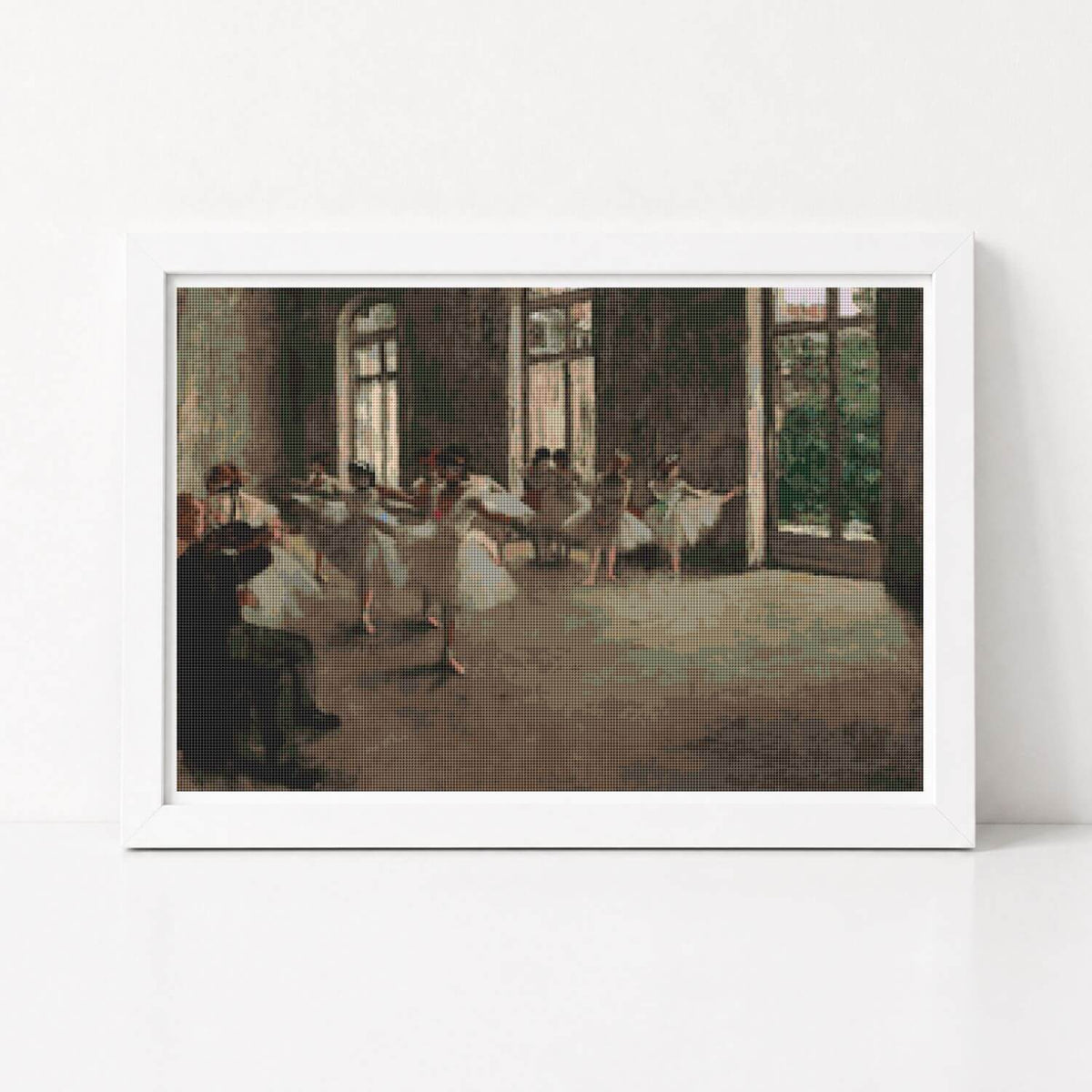 The Ballet Rehearsal Cross Stitch Kit - Premium Cross Stitch Kit - Edgar Degas