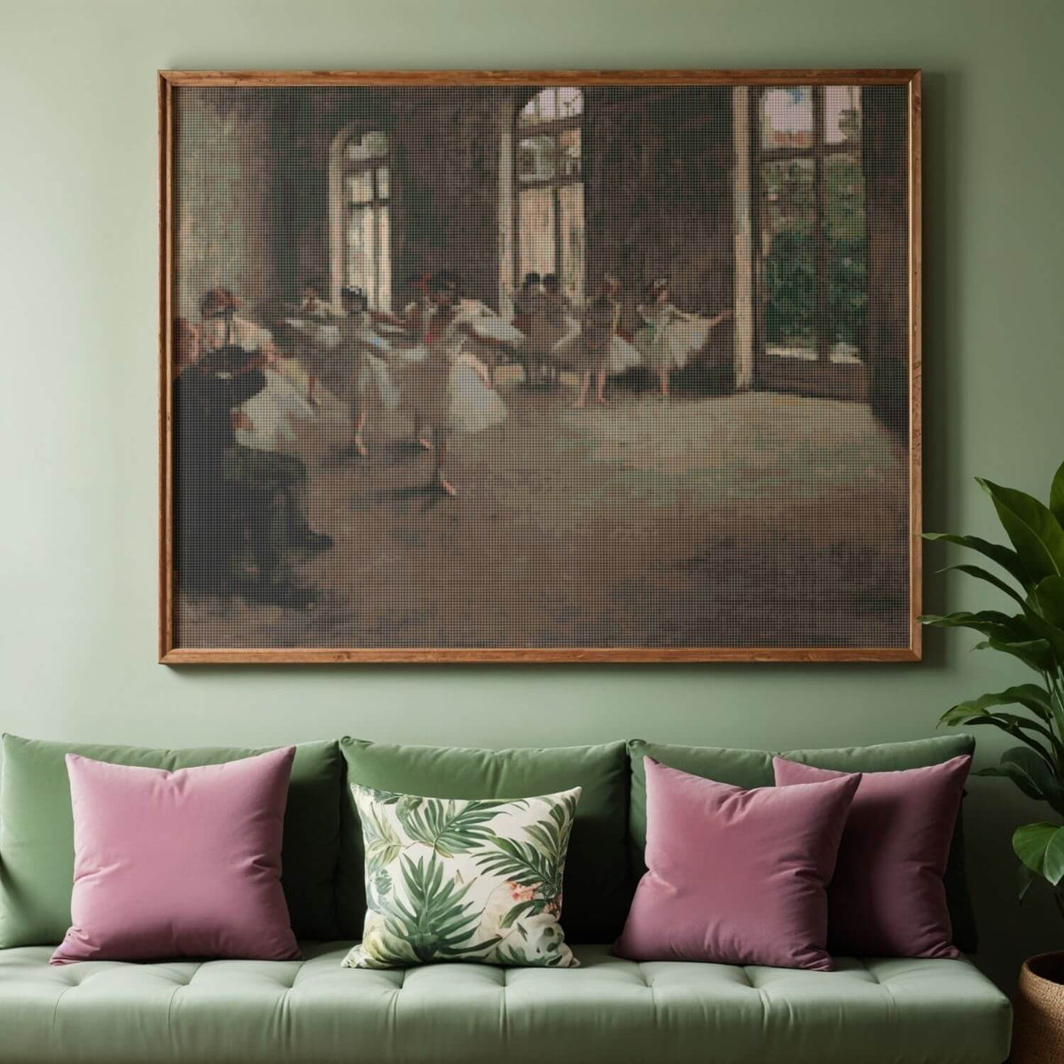 The Ballet Rehearsal Cross Stitch Pattern - Premium Cross Stitch Pattern - Edgar Degas