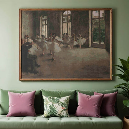 The Ballet Rehearsal Cross Stitch Pattern - Premium Cross Stitch Pattern - Edgar Degas