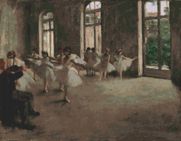 The Ballet Rehearsal Cross Stitch Pattern - Premium Cross Stitch Pattern - Edgar Degas