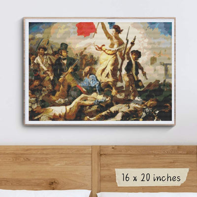 Liberty Leading the People Cross Stitch Pattern