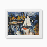 View of the Seine Cross Stitch Kit - Premium Cross Stitch Kit - Maurice de Vlaminck