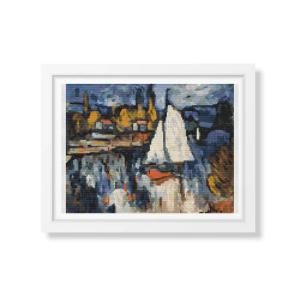 View of the Seine Cross Stitch Kit | Maurice de Vlaminck