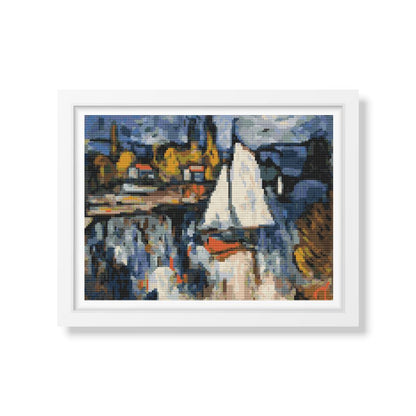 View of the Seine Cross Stitch Kit | Maurice de Vlaminck