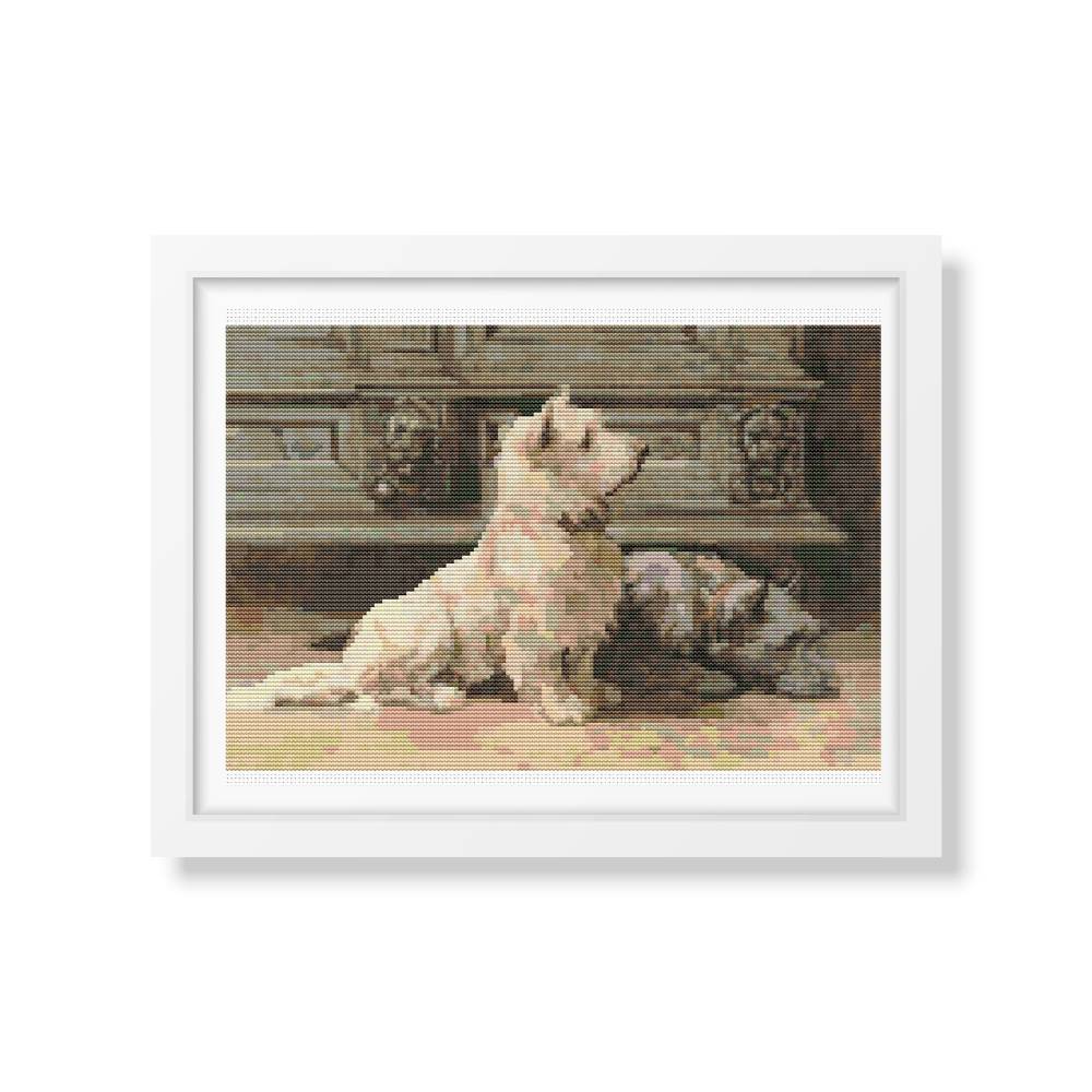 West Highland Terrier Cross Stitch Pattern | Herbert Dicksee