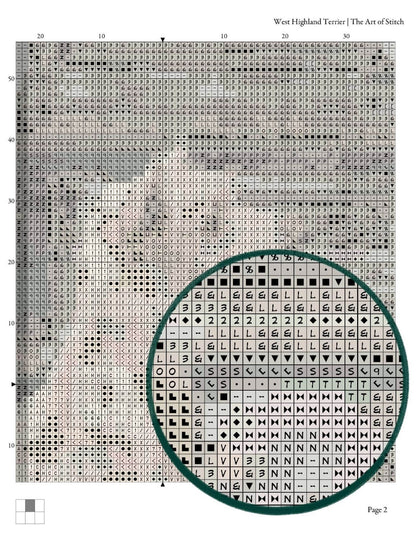 West Highland Terrier Cross Stitch Pattern - Premium Cross Stitch Pattern - Herbert Dicksee
