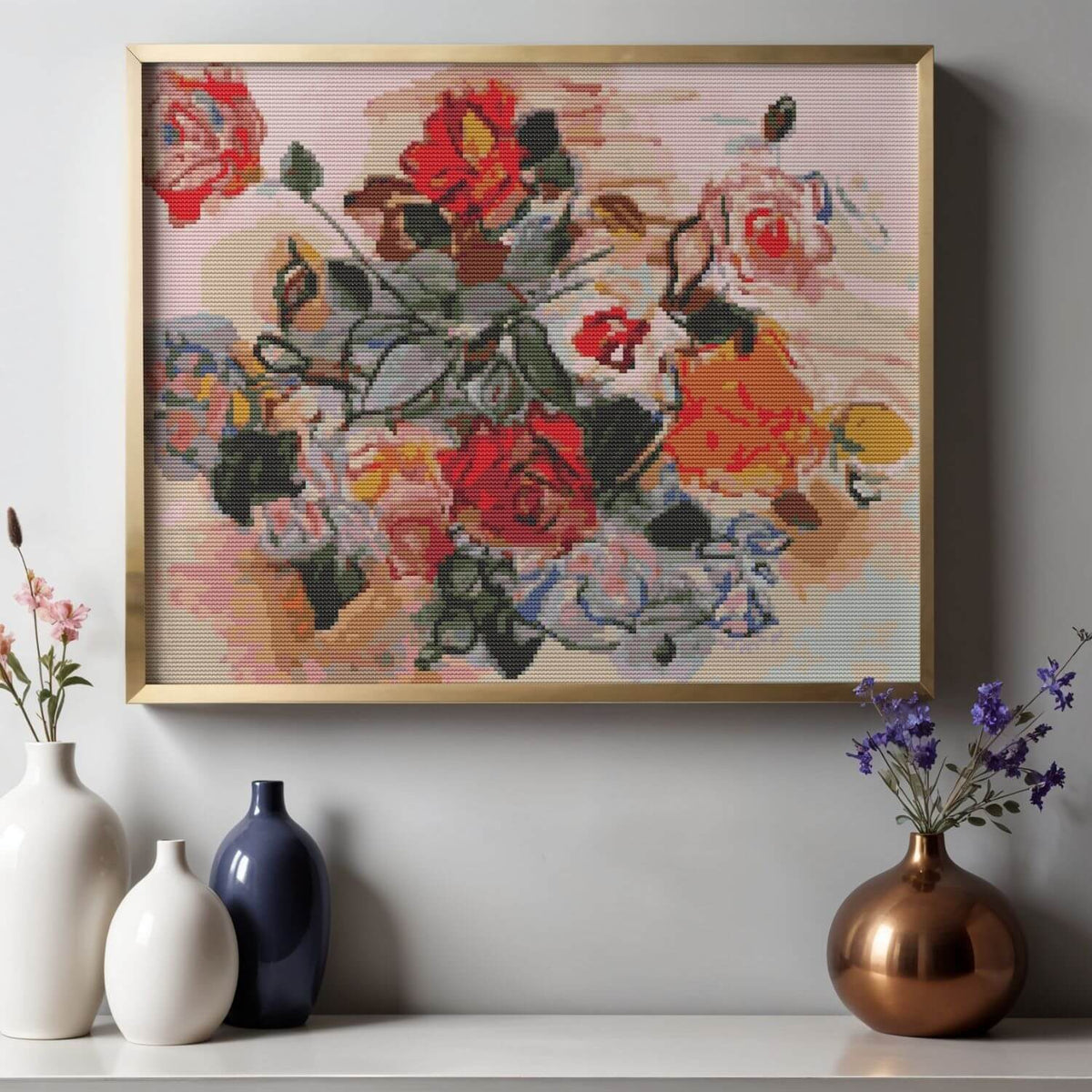 Pink Bunch Cross Stitch Pattern - Premium Cross Stitch Pattern - Raoul Dufy
