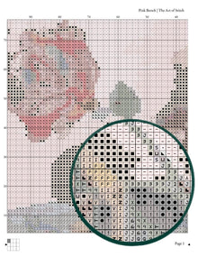 Pink Bunch Cross Stitch Pattern - Premium Cross Stitch Pattern - Raoul Dufy