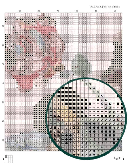 Pink Bunch Cross Stitch Pattern - Premium Cross Stitch Pattern - Raoul Dufy