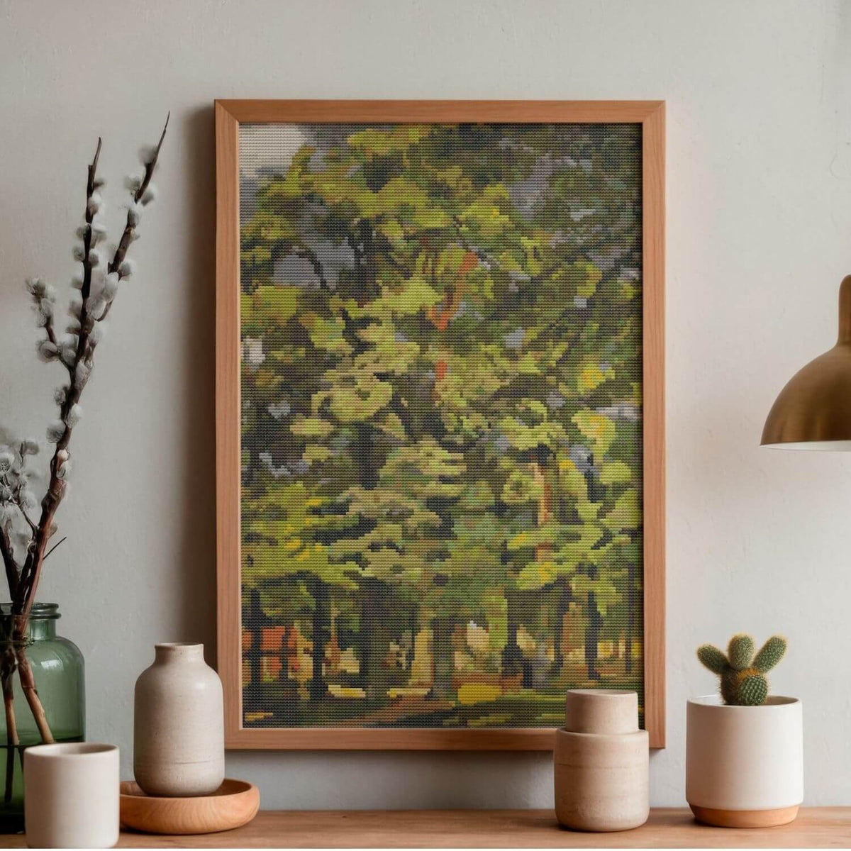 Landscape in Falaise Cross Stitch Pattern - Premium Cross Stitch Pattern - Raoul Dufy