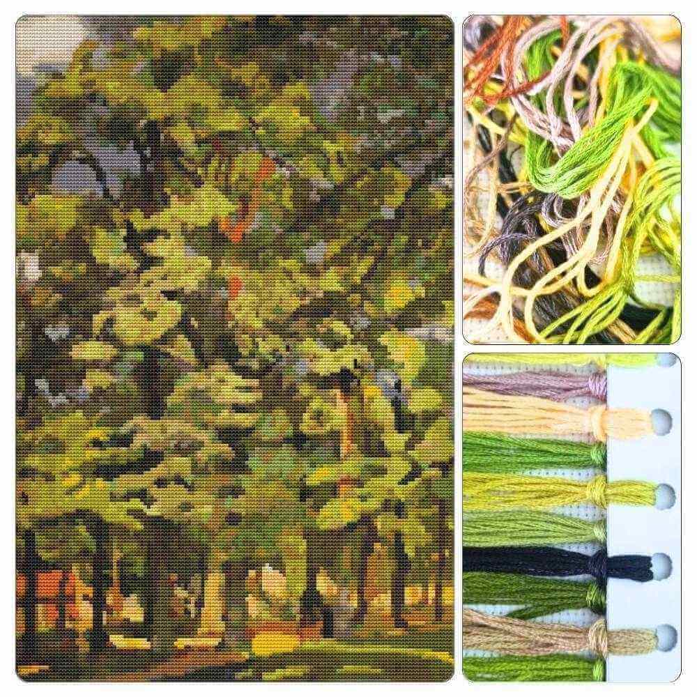 Landscape in Falaise Cross Stitch Kit