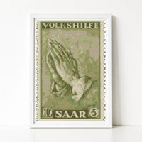 Praying Hands First Issue Stamp Cross Stitch Kit - Premium Cross Stitch Kit - Albrecht Durer