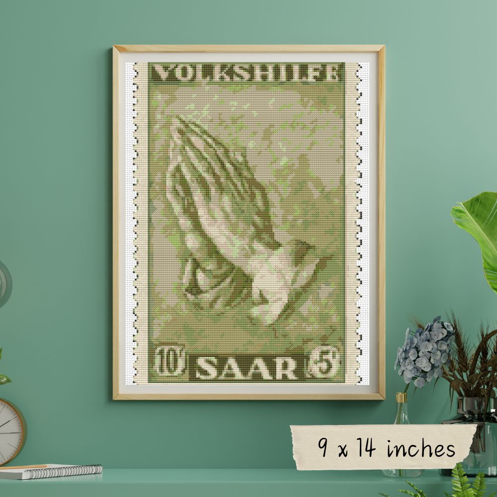 Praying Hands First Issue Stamp Cross Stitch Kit | Albrecht Durer