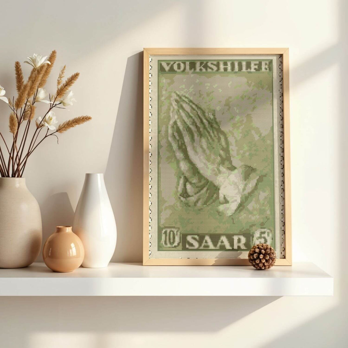 Praying Hands First Issue Stamp Cross Stitch Pattern - Premium Cross Stitch Pattern - Albrecht Durer