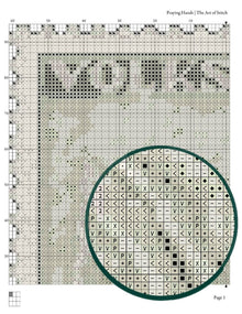 Praying Hands First Issue Stamp Cross Stitch Pattern - Premium Cross Stitch Pattern - Albrecht Durer