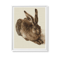 The Young Hare Cross Stitch Kit - Premium Cross Stitch Kit - Albrecht Durer