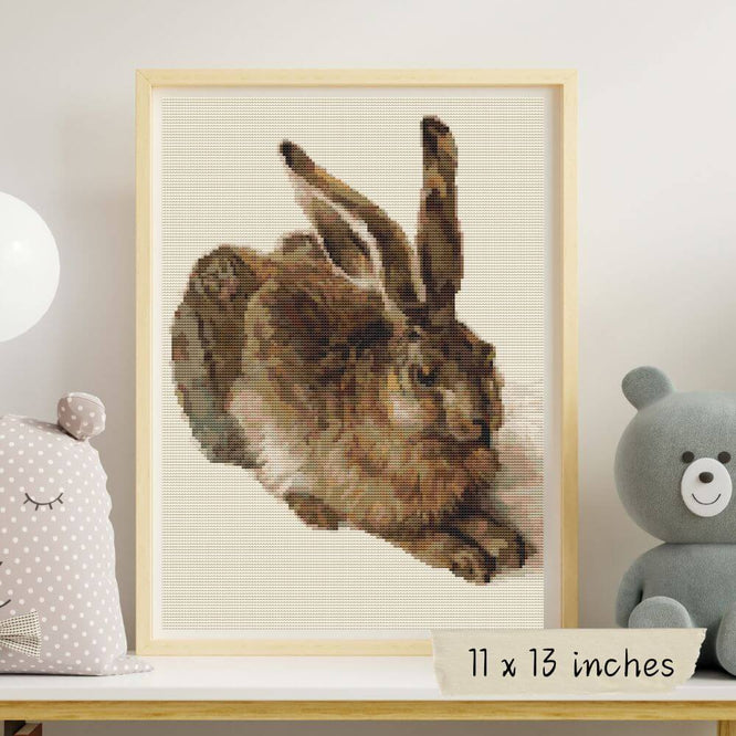 The Young Hare Cross Stitch Kit