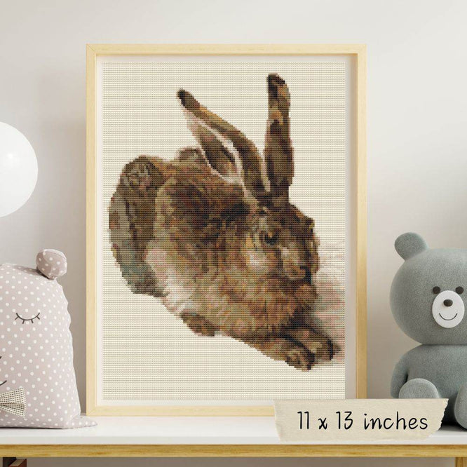 The Young Hare Cross Stitch Kit