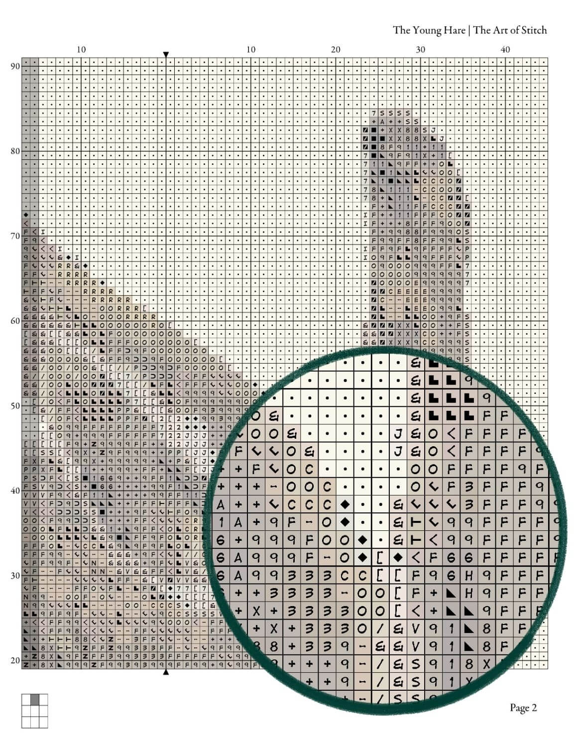 The Young Hare Cross Stitch Pattern - Premium Cross Stitch Pattern - Albrecht Durer