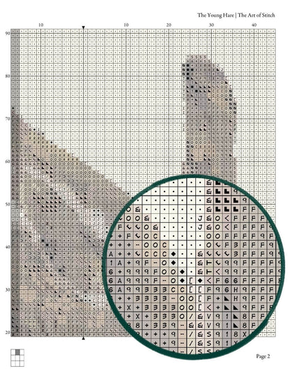 The Young Hare Cross Stitch Pattern - Premium Cross Stitch Pattern - Albrecht Durer
