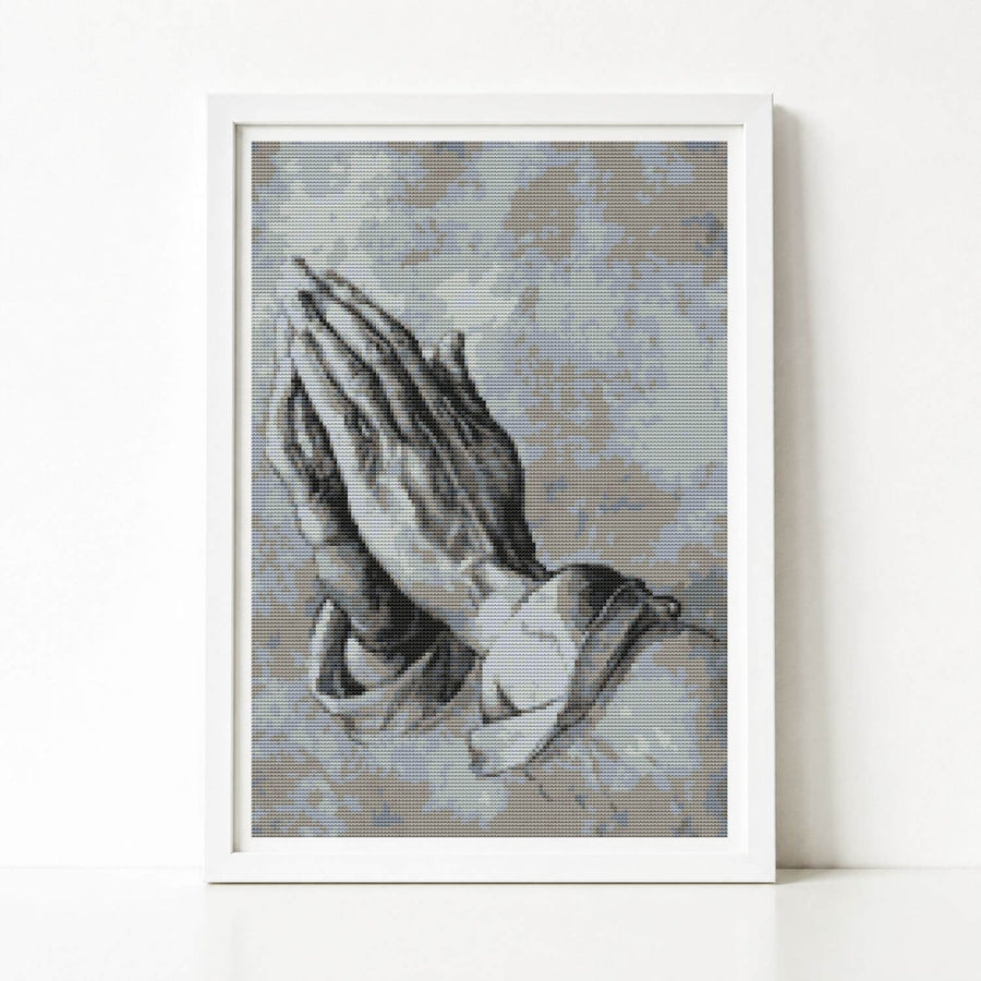 Praying Hands Cross Stitch Pattern