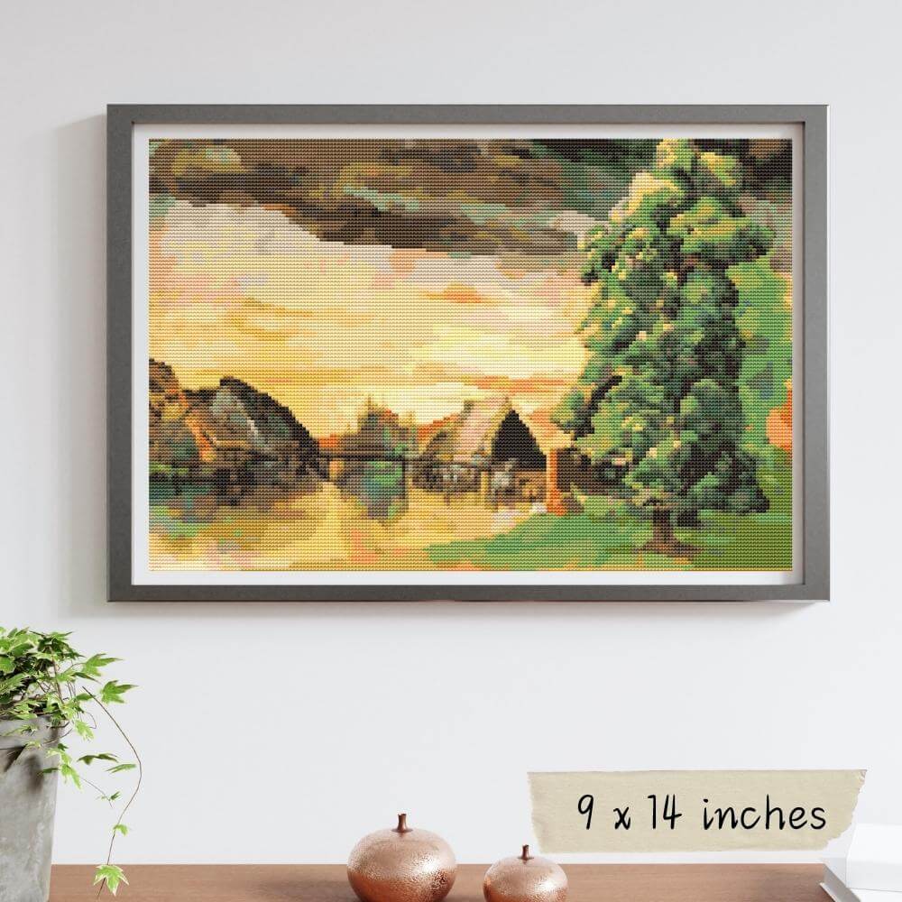 Willow Mill Cross Stitch Pattern