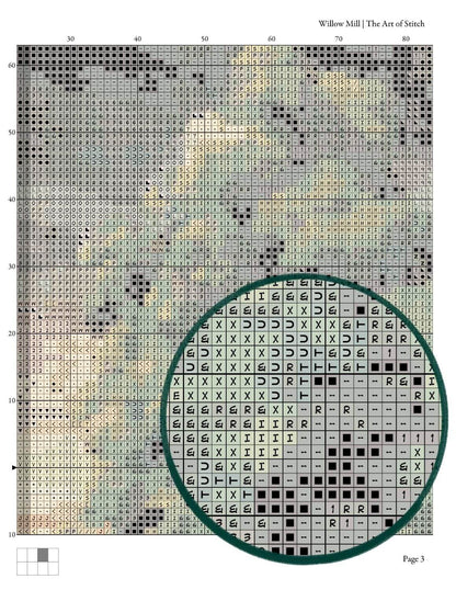 Willow Mill Cross Stitch Pattern - Premium Cross Stitch Pattern - Albrecht Durer