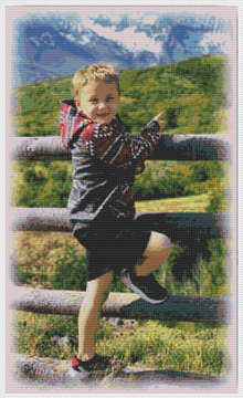 00Bordar una foto (18 hilos)