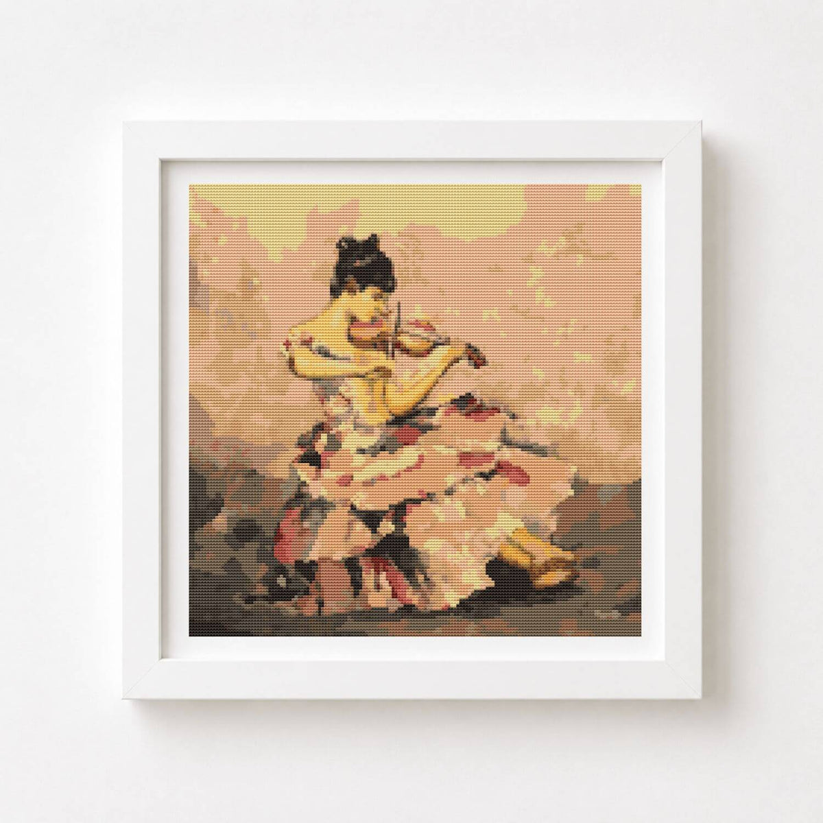 The Violinist Cross Stitch Kit - Premium Cross Stitch Kit - Sir William Russell Flint