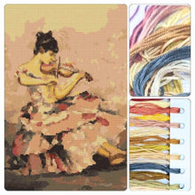 The Violinist Cross Stitch Kit - Premium Cross Stitch Kit - Sir William Russell Flint