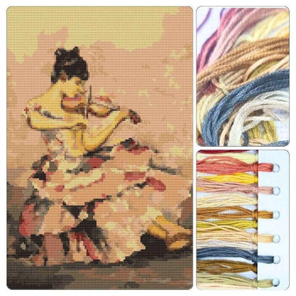 The Violinist Cross Stitch Kit