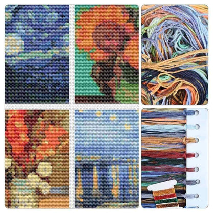 Four Squares featuring Vincent Van Gogh Cross Stitch Kit