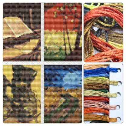 Four Squares featuring Vincent Van Gogh Cross Stitch Kit