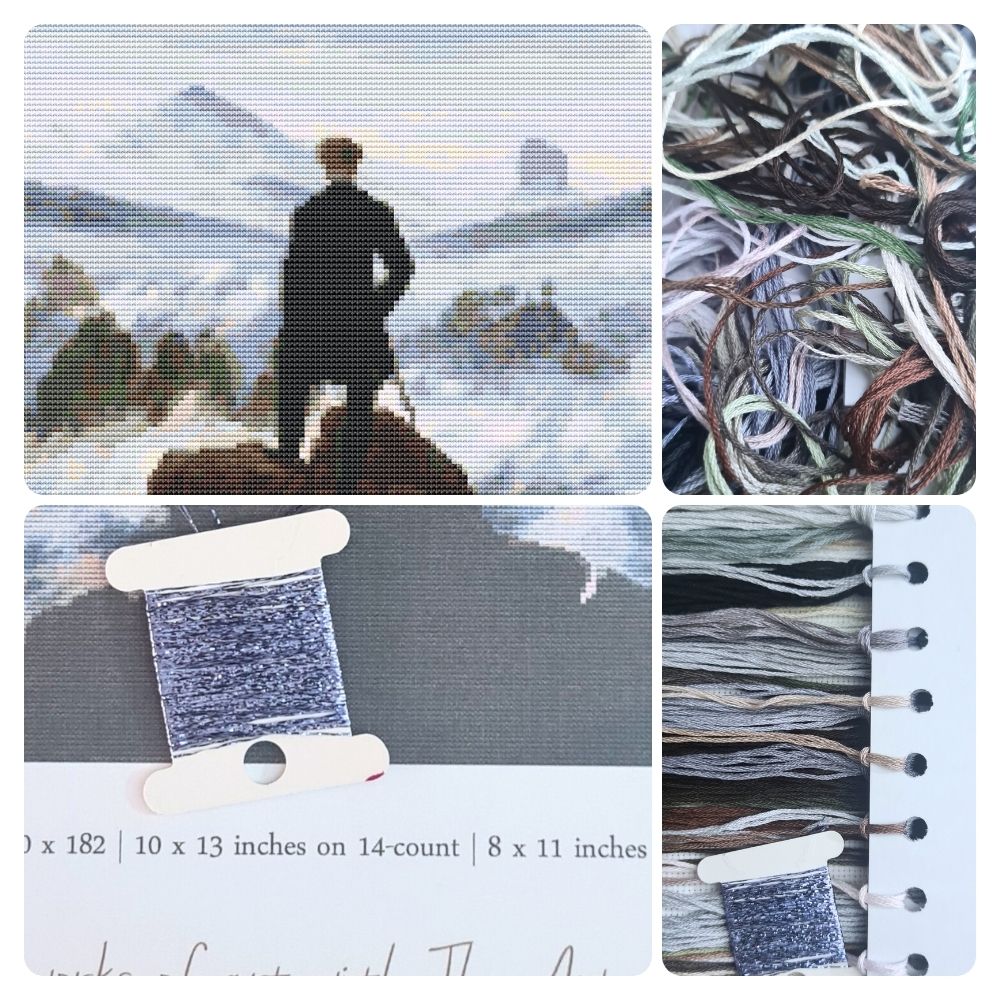 Wanderer above the Sea of Fog Cross Stitch Kit | Caspar David Friedrich