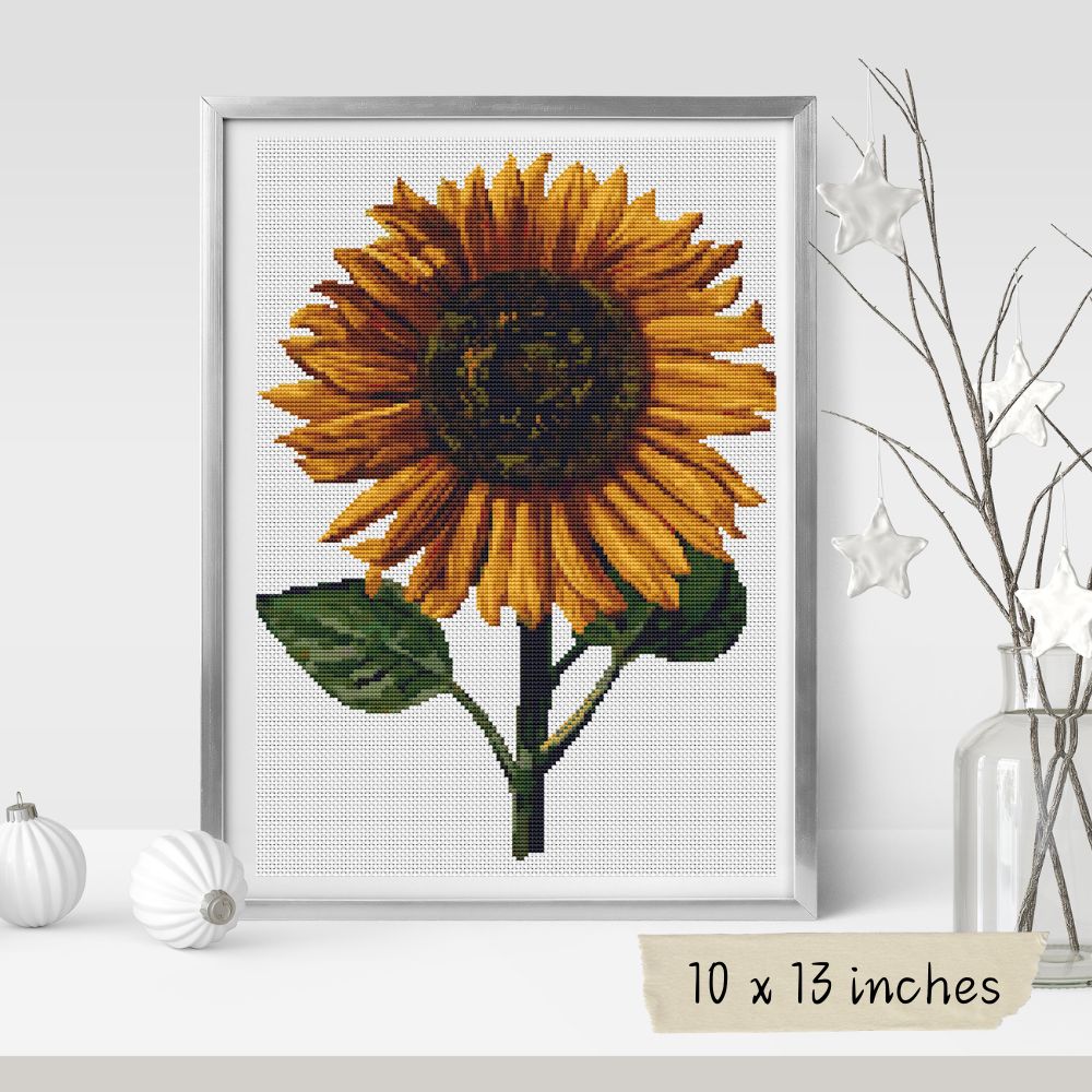 Sunflower Cross Stitch Kit | Daniel Froeschl