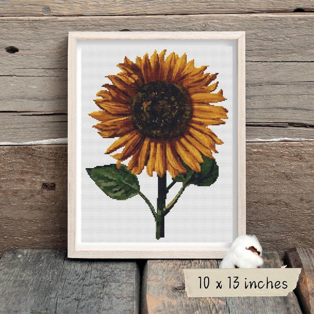 Sunflower Cross Stitch Pattern by Daniel Froeschl