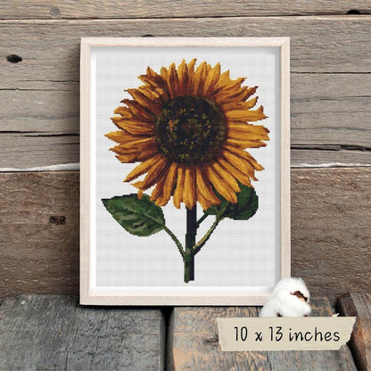 Sunflower Cross Stitch Pattern by Daniel Froeschl