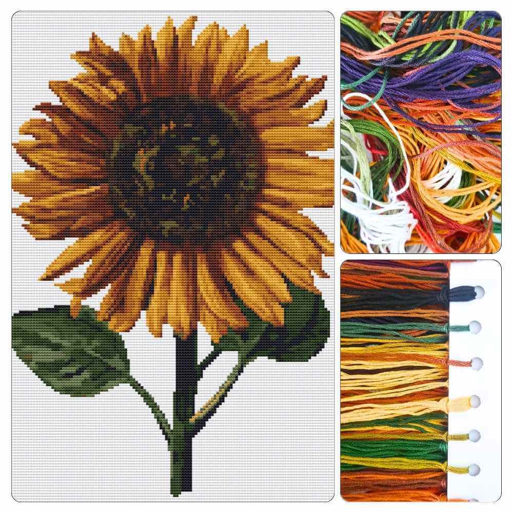 Sunflower Cross Stitch Kit