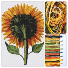 Sunflower Seen from the Back Cross Stitch Kit - Premium Cross Stitch Kit - Daniel Froeschl