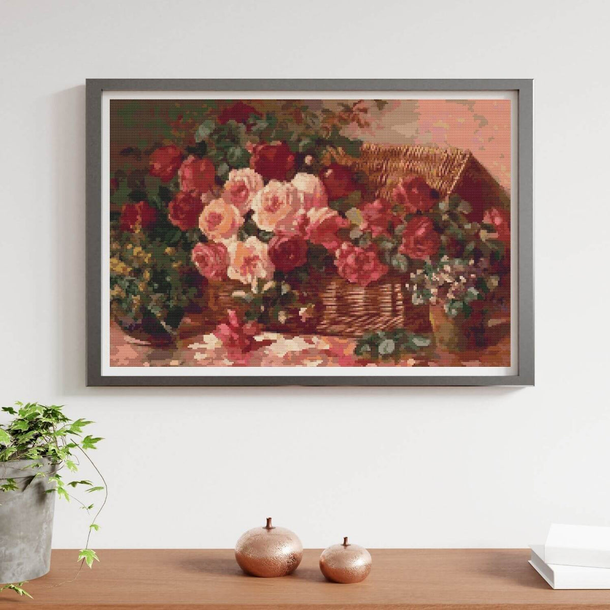 Floral Still Life Cross Stitch Pattern - Premium Cross Stitch Pattern - Abbott Fuller Graves