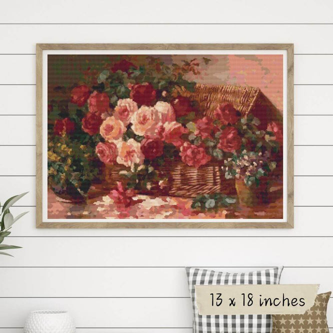 Floral Still Life Cross Stitch Pattern