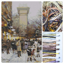 Porte Saint - Denis Cross Stitch Kit - Premium Cross Stitch Kit - Eugène Galien - Laloue