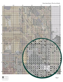 Porte Saint - Denis Cross Stitch Pattern - Premium Cross Stitch Pattern - Eugène Galien - Laloue