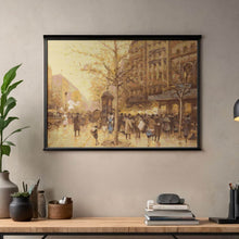 A Paris Street Scene Cross Stitch Pattern - Premium Cross Stitch Pattern - Eugène Galien - Laloue
