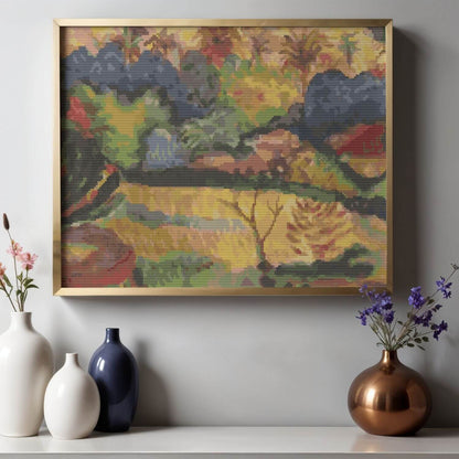 Tahitian Landscape Cross Stitch Kit - Premium Cross Stitch Kit - Paul Gauguin
