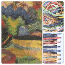Tahitian Landscape Cross Stitch Kit - Premium Cross Stitch Kit - Paul Gauguin