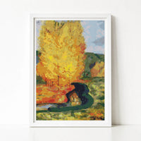 Autumn Landscape Cross Stitch Pattern - Premium Cross Stitch Pattern - Paul Gauguin